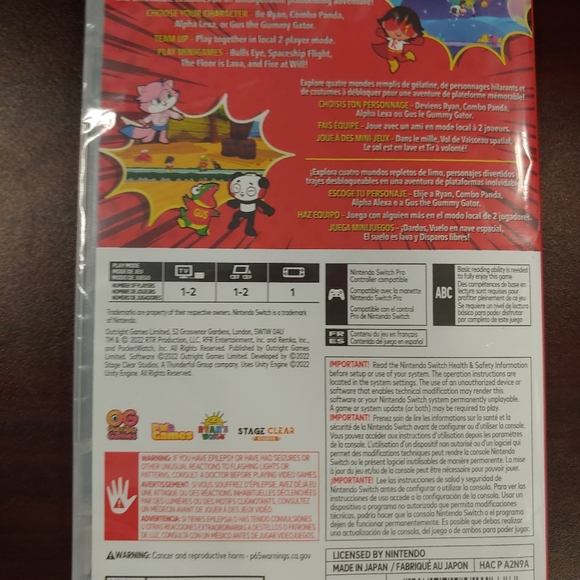 Ryan's rescue squad Nintendo Switch Game new - Picture 2 of 2